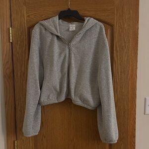 Aerie Offline Crop Zip-Up Hoodie